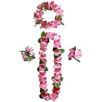 Amazon.co.jp: YONIK レイ ハワイアンレイ フラダンス ハワイ花輪 花冠