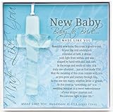 Grandparent Gifts New Baby - Baby to Bride Handmade Aqua Glass Cross Size: 4 by The Grandparent Gift