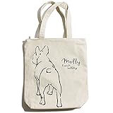 QUINTETTO(クインテット)フレンチブルドック キャンバス トート バッグ TOTO BAG マザーバッグ 03-620-6993-94 (アイボリー(IVORY))