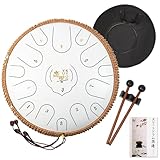 癒響YUKYOU 2024スリットドラム- 15音14インチ 35cm Dメジャ- タングドラム プロパノ一夕 楽器 打楽器 スチ一ルドラム- 音楽演奏、心の癒し、子供向け簡単楽器、瞑想ヨガ、音楽療法