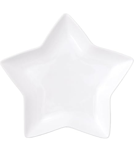 Amazon.co.jp: 星形 プレート M 20×17.5cm 270g ホワイト : ホーム