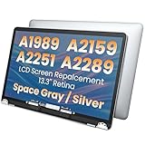 DZLQS A1989 A2159 A2251 A2289 LCDスクリーンディスプレイ交換キット MacBook Pro 13インチ用 2018-2020年Retinaディスプレイ対応 (シルバー)