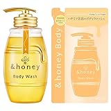&honey (アンドハニー) ディープモイスト ジェルボディウォッシュ 本体 500mL + 詰め替え 440mL | ボディソープ