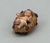 2 " Baby Jesus with樹脂Crib