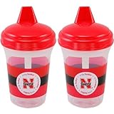 NCAA Nebraska Cornhuskers 2 Pack Sippy Cup by Baby Fanatic [並行輸入品]