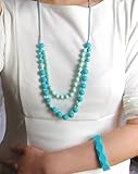 A L L U R E silicone teething necklace + bangle set BPA free FDA compliant food grade silicone by Al