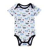 Mother Nest ベビー爬行服 ロンパース 子供服 カバーオール　爬行ウェア　チャックル ボディ肌着 出産祝い ボディスーツ 前開き　綿100% ホワイト 半袖
