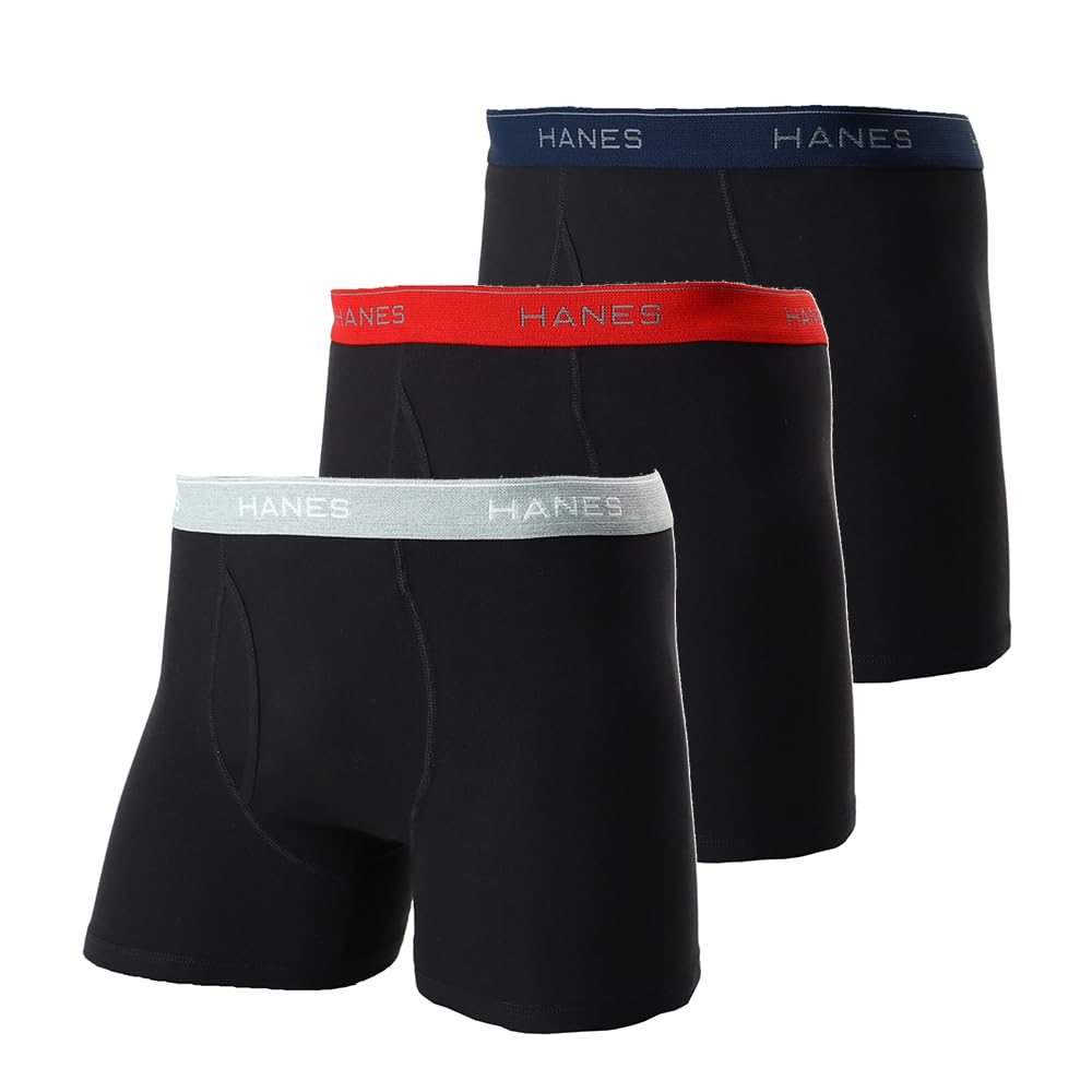 【42%OFF】【898円（定期便808円）】 Hanes メンズ 抗菌防臭 ボクサーパンツ 3枚組