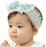 KRODLO ベビー キッズ ヘアバンド 通気性も良く夏でも快適 新生児 赤ちゃん 内祝い 出産祝い お祝いギフト記念撮影 プレゼント 3個 セット (ちょう结び)