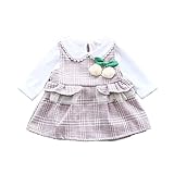ベビー服 子供服 女の子 ワンピース Pojour ドレス 長袖 秋冬 可愛い格子縞 オシャレ 通園 発表会 旅行 記念日 プレゼント 2セット