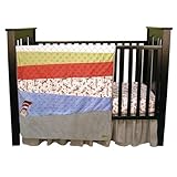 Dr。Seuss The Cat in the Hatベビー寝具コレクションbyトレンドラボ 3 Piece Crib Set 30019