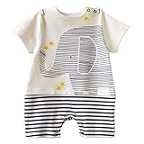 【SEBLES】ベビー 赤ちゃん 男の子 カバーオール ロンパース 半袖 ラウンドネック セットアップ プリント コットン 綿 ボトムス 春 夏 0歳 3ヶ月 6ヶ月 12ヶ月(タイプC,80cm)