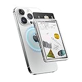 【elago】 MagSafe 対応 カードケース カード 収納 ポケット 薄型 透明 マグセーフ カード入れ マグネット 内蔵 カードホルダー [ 各種 iPhone スマホ スマートフォン 対応 ] MAGNETIC CLEAR CARD POCKET ミュージック