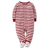 カーターズ Carter's ロンパース カバーオール 長袖 足つき 男の子 綿100% 春秋 Christmas Velour Snap-Up Sleep & Play 9M (67-72cm) [