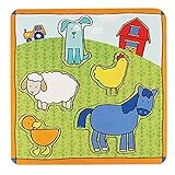 C.R. Gibson E-I-E-I-O Chunky Wood Puzzle by Gibby and Libby おもちゃ [並行輸入品]