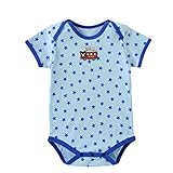 mikihouse Double_B(ミキハウスダブルB)星柄 半袖ボディシャツ (70cm・80cm・90cm) ７０cm,ブルー