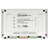 ANRIS 家庭用電源リモートスイッチ wifi コンセント 携帯appで電源を遠隔制御(Sonoff 4CH)