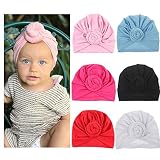 ademoo新生児赤ちゃん女の子保育園ビーニー病院Hat with Bow 3-36 Months