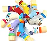(リアルスタイル)Real Style ベビー 幼児用 キッズ 子供 靴下 ソックス キャラクター ボーダー 乗り物 車 メッシュ 夏 ショート 12足 セット クルー丈 カラフル 男の子 女の子