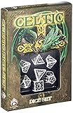 Celtic 3D Dice White/Black (7) Board Game [並行輸入品]