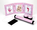 Hugs & More Baby Gift Set includes Photo/Hand Print Frame/Birth Certificate Holder/Tooth and Curl Ke