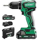 【Amazon.co.jp限定】HiKOKI(ハイコーキ) 18V 充電式 ドリルドライバー DS18DD 初回修理保証 バッテリー2個・充電器・ケース付 DS18DD(2BG)