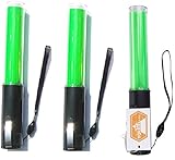 (ヨーテイ) Youtei 小型 誘導灯 誘導 交通整理 散歩 26cm 先端 ライト 付き(緑（3個))