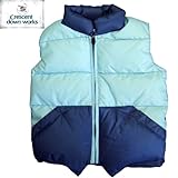 【CRESCENT DOWN WORKS】Kids Color Block Down Vest 【クレセント・ダウン・ワークス】キッズ カラーブロック ダウン ベスト ★LT.BLUE/NAVY 6(