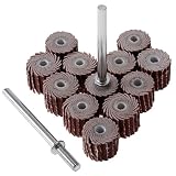 12Pcs 10mm 240 サンディングフラップホイール　サンドペーパー グリット ロータリー工具