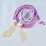 【ペア wing】 羽根 夜光貝製 レザー ペンダント 深海珊瑚付き 合皮 紫色 赤紫色