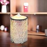 LEDキャンドルライト＆＆加湿器＆芳香器　　3合1　　噴水式　マルチカラーなモザイク　ガラス製　　ジャーアクア噴水　リモートコントロール付き　癒しの雰囲気　多機能LEDキャンドルライト (①158㎝,