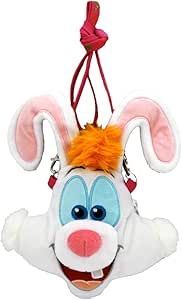 Amazon ロジャーラビット パスケース 白 うさぎ ネック コイン ケース 小銭 入れ ポーチ ディズニー ディズニーランド限定 グッズ お土産 変身アクセサリー おもちゃ