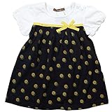 《春夏対応》 nico hrat(ニコフラート) 製品洗い加工済み 42/2天竺たんぽぽ柄ワンピース 90cm /NV NO.B-270801