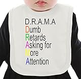 Drama Dumb Retards Asking Attention ネクタイを有する有機ビブ Medium