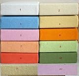 Blueberry Shop Jersey Cotton Fitted Sheet Toddler Bed Baby Cotbed 70X140Cm Cream by Blueberry Shop