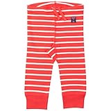 Polarn O PyretメリノウールストライプLong Johns (新生児) カラー: レッド