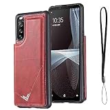 【OULO1】互換性 Xperia5 IV/SOG09/SO-54C/A204SO XQ-CQ44 適用 ケース 手帳型 カード収納 スマホケース（ブラック）ソニー エクスペリア5iv ドコモso54c ソフトバンクa204so 楽天モバイルxqcq44 ポケッ 耐衝撃 軽量 薄い 背面 IC カード入れ カバ― 財布型 カバー xperia 5iv BLACK