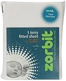 Zorbit Terry Cotton Rich Fitted Sheet Cot (White) by Zorbit