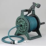 ホースリール　ブロンズリール 20m（青銅色系）[シックで高級感あるデザイン ガーデニングに最適！] ノーブランド品