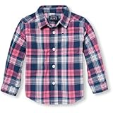 THE CHILDREN'S PLACE(ザ・チルドレンズプレイス) ロングスリーブプラッドボタンダウンシャツ トップス長袖シャツ 4歳【並行輸入】