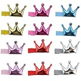 HBF 12点セット 子供 キッズ アクセサリー ヘアクリップ 髪飾り 髪留め かわいい 王冠 ヘアアクセサリー ヘアピン ベビー 子供 誕生日 飾り パーティ 記念日