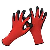 BesToop コンフォートグリップグローブ 保護手袋 多機能 コンフォートグリップ手袋 XL号 滑り止めグローブ 手袋 作業用 滑り止め 耐久性 家事手袋 作業用手袋 ラテックスコーティング 労働保