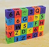 Verdes 30 Pcs Alphabet & Numbers Foam Blocks [並行輸入品]