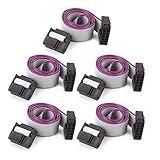 uxcell フラットケーブル　延長用　IDCソケット　 DIY用　 10ピン　30cm 　5個入