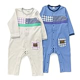 La Chiave(ラ キエーベ) カバーオール (70～80cm) キムラタンの子供服 (53110-163) ブルー 80