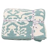 Kashwere カシウェア ダマスク ブランケット DAMASK BLANKET T-30-81-52 tender blue/creme ギフトにも！ [並行輸入品]