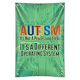 自閉症Not A処理エラー異なるオペレーティングシステムホームビジネスオフィスSign 22" x 33" MINI.BANNER.Z000951_8