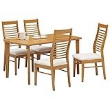 ダイニングセット 5点 【ダイニングテーブル&チェア4点】 木製 ナチュラル 【N.BRANCH】N.ブランチ 【組立品】【代引不可】 生活用品 インテリア 雑貨 インテリア 家具 テーブル ダイニングテーブル ダイニングセット 5
