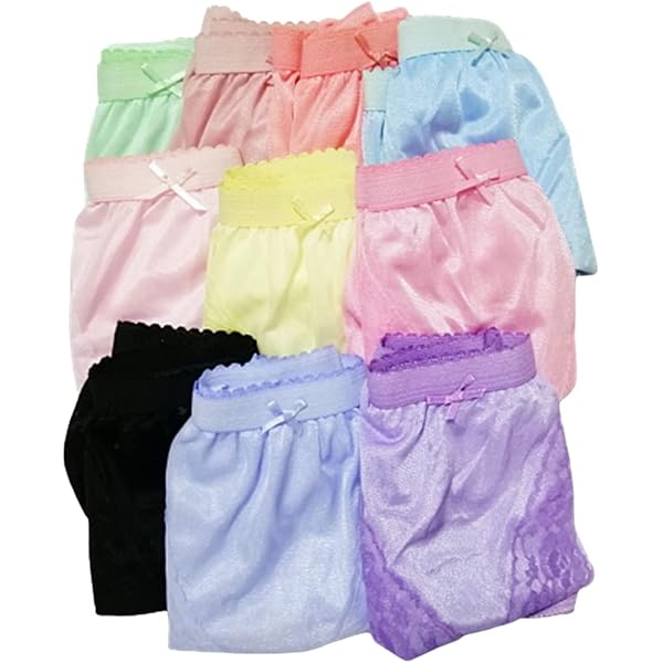 Thai Vintage Sheer Nylon Panties - Size L 4-Pack Comfort Briefs For Men & Women