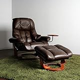 パーソナルチェア（ダークブラウン）リクライニングチェア ホームシアター チェアーオットマン 一人掛けソファ 1Pソファ 耐久性レザー仕様 ネットカフェ ホームシアターでも人気